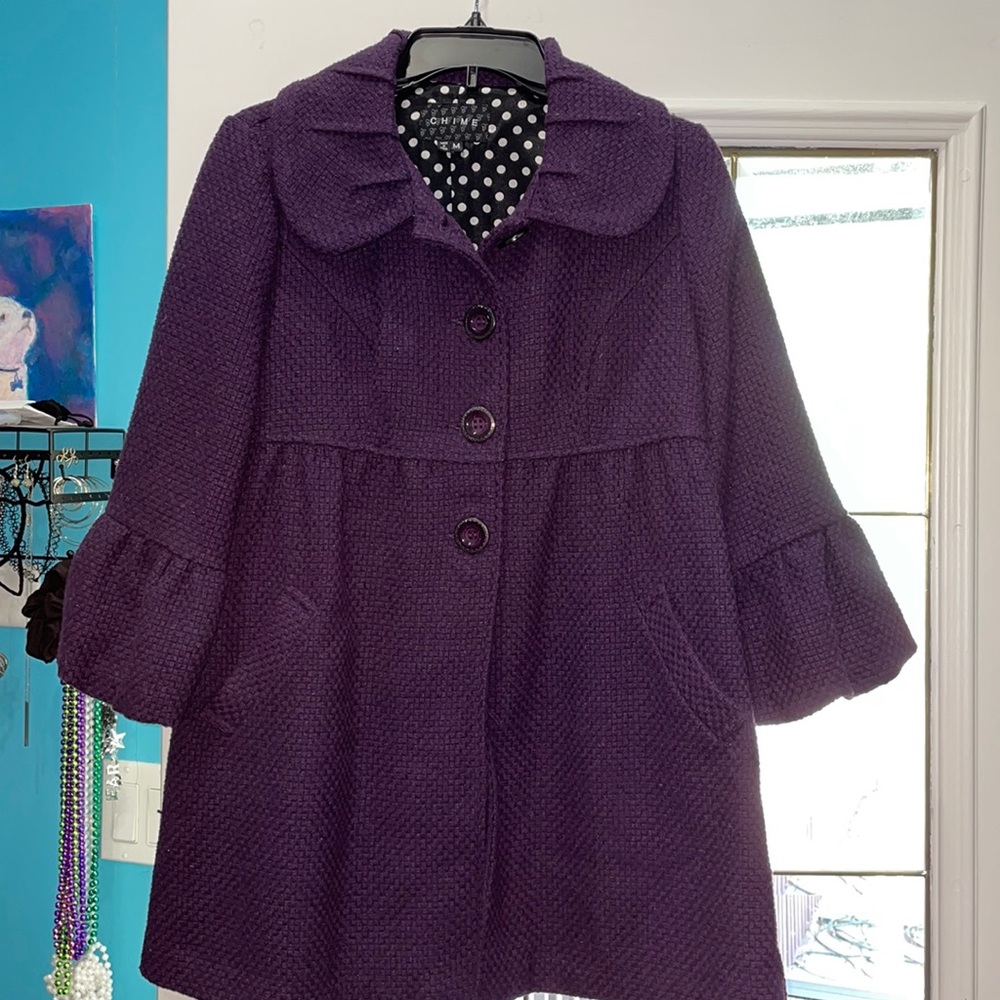 Chime juniors purple coat size M